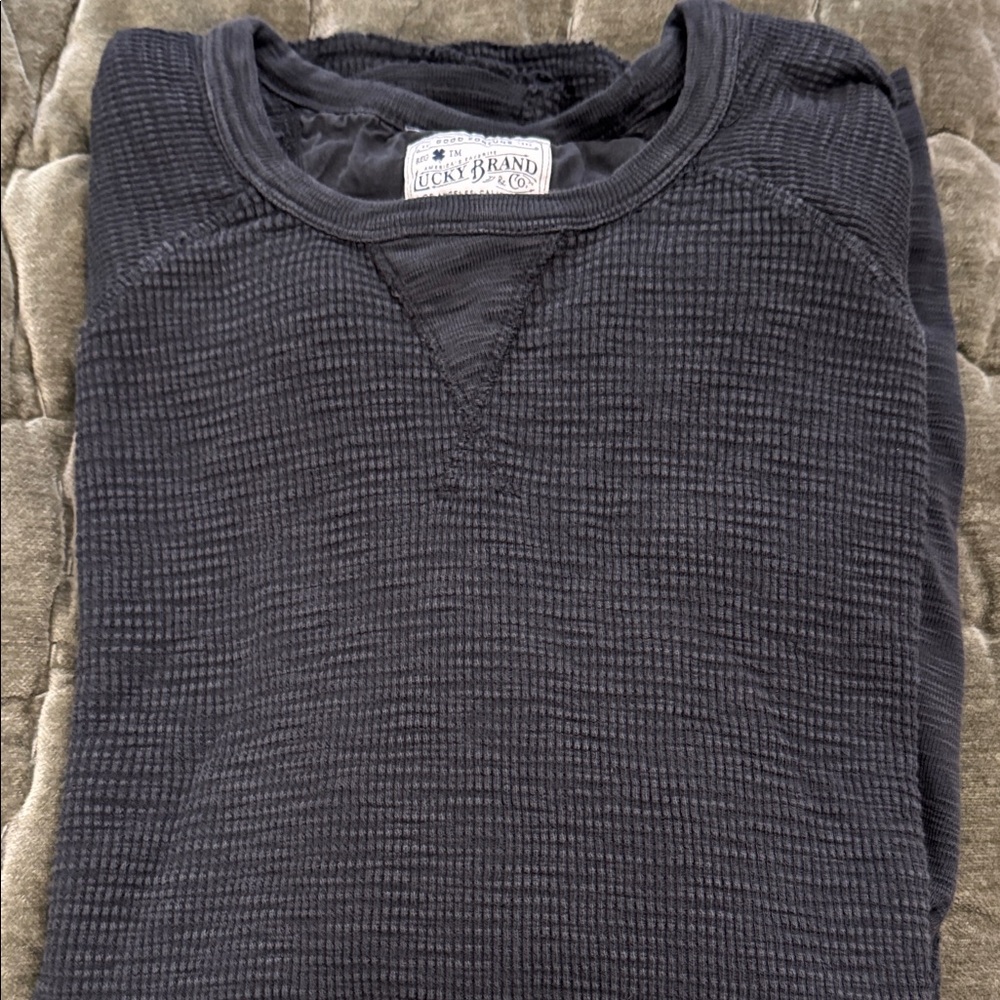 Lucky Brand Black Thermal Top